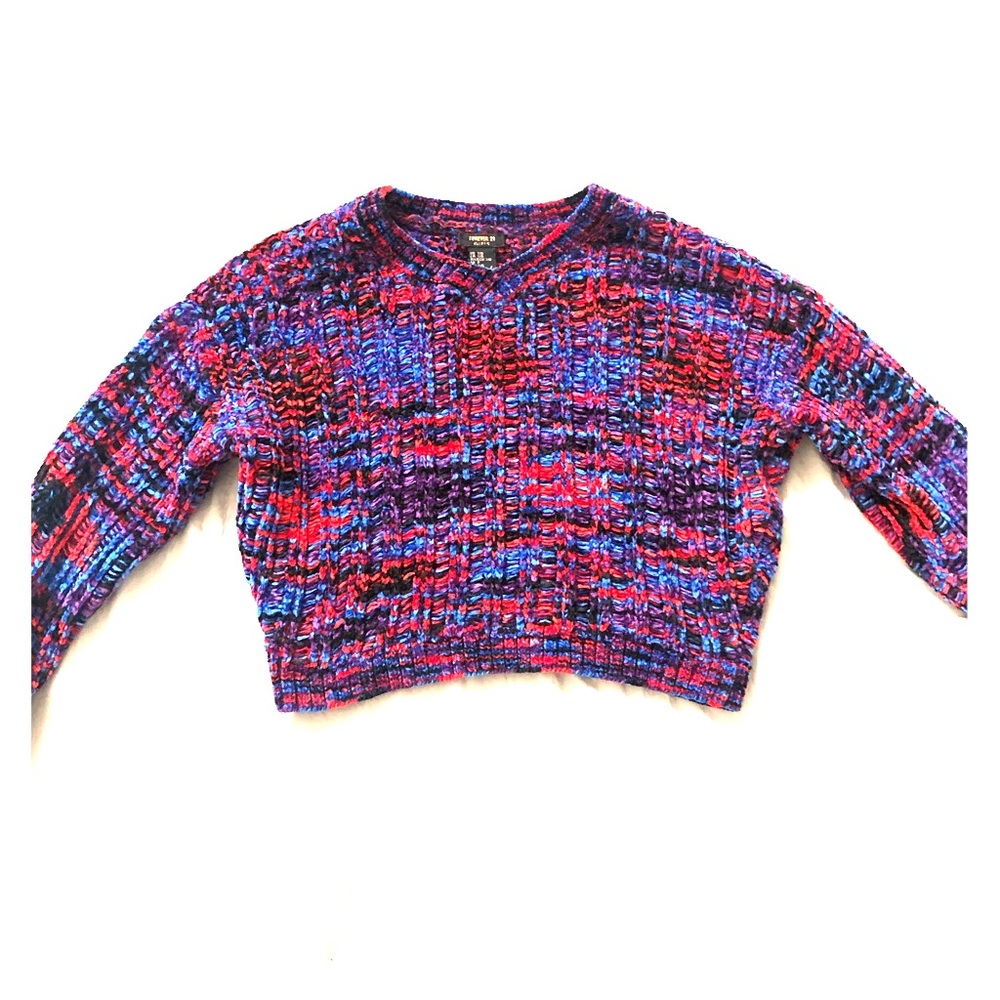 colorful Knit sweater perfect for back to school